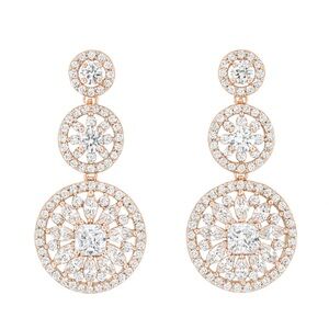 ⚜️ Elegant Gold and Silver Drop Earrings